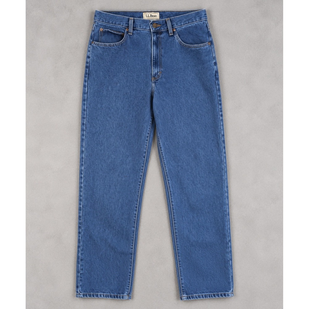 LL Bean Classic Fit Mens Jeans 40x34 Medium Wash Blue Denim 220626
